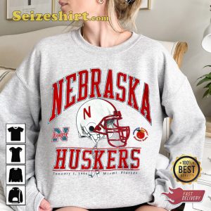 Nebraska Helmet University College Ncaa Football Sportwear Sweatshirt