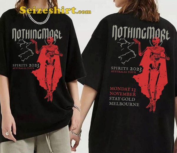 Nothing More 2023 Spirits Australia Tour Shirt