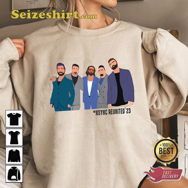 Nsync Reunion Tour 2023 Band Members T-shirt