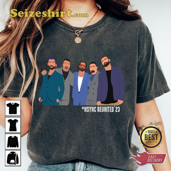 Nsync Reunion Tour 2023 Band Members T-shirt