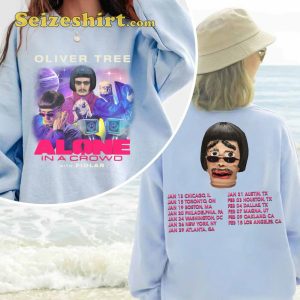 Oliver Tree 2024 Merch Alone In a Crowd Tour T-shirt