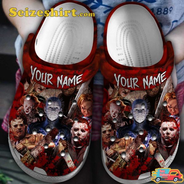 Personalized Spooky Pinhead Movie Halloween Vibes Comfort Crocs Shoes