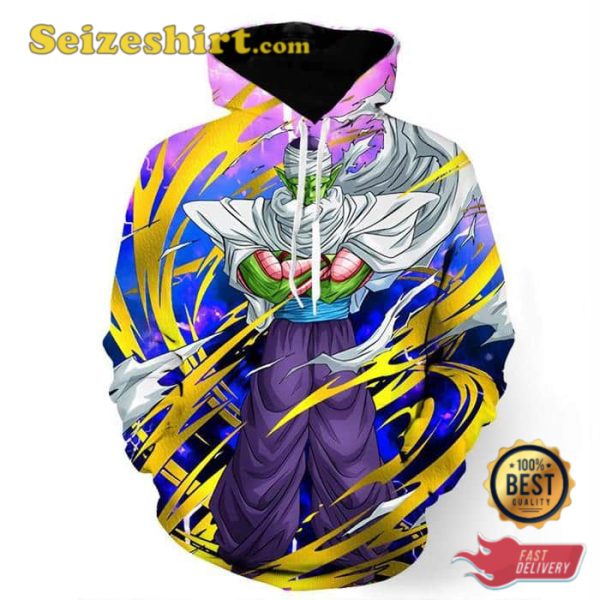 Piccolo Evil King Tornado Power Streetwear Cool Design Hoodie, T-shirt