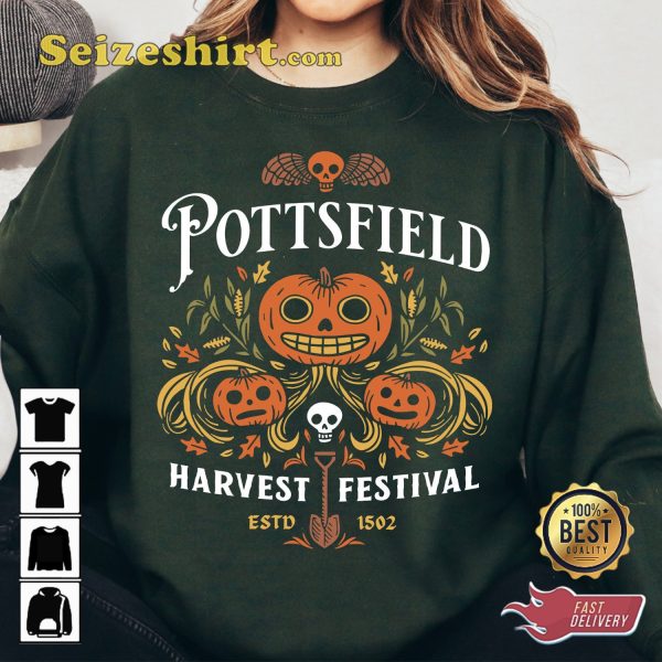 Pottsfield Harvest Festival Fall Harvest Halloween Costume Sweatshirt