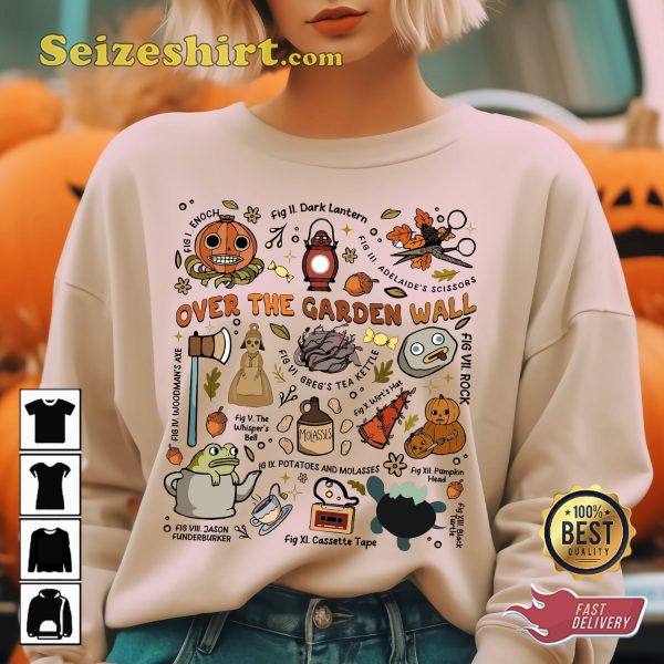 Pottsfield Harvest Festival Over The Garden Wall Halloween Pumpkin Costume Sweatshirt