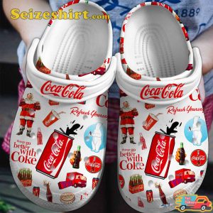 Refresh Yourself Coca Cola Crocband Clogs Shoes