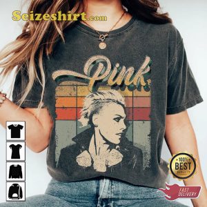 Retro Pnk Pink Summer Music Tour 2023 T-Shirt