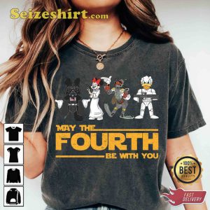 Retro Star War Mickey And Friends Cosplay Disney Cartoon T-Shirt