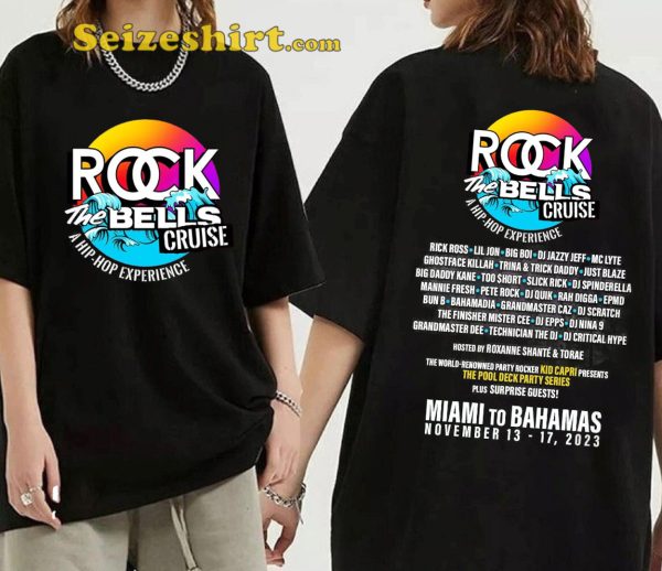 Rock the Bells Cruise 2023 Hip hop Festival T-shirt