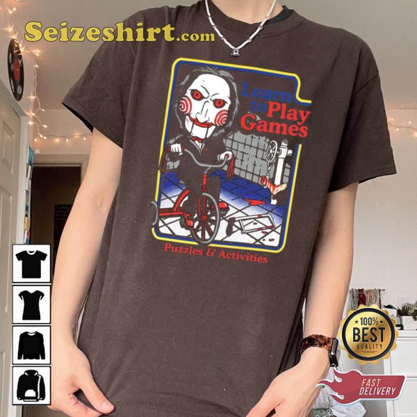 Saw Movie Reverse Bear Trap Horror Film T-shirt