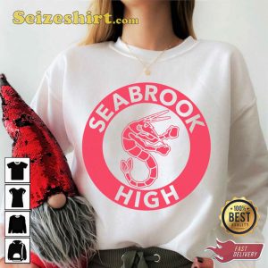 Seabrook High Logo Seabrook Shrimp Disney Zombies T-shirt