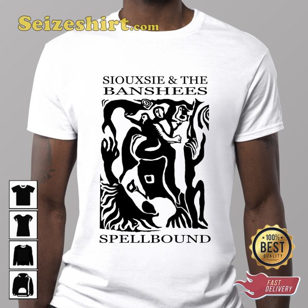 Siouxsie And The Banshees Rock Band Spellbound Robert Smith T-shirt