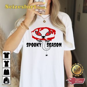 Spooky Season Creepy Vibes and Pumpkin Spice Everything T-Shirt