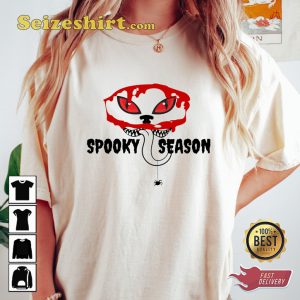 Spooky Season Creepy Vibes and Pumpkin Spice Everything T-Shirt