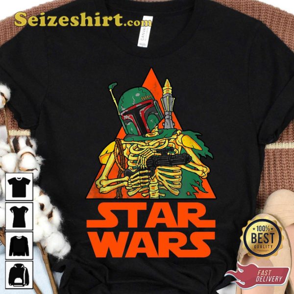 Star Wars Boba Fett Skeleton Halloween Fan Gift Sweatshirt
