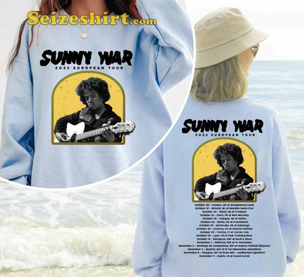 Sunny War 2023 European Tour T-shirt