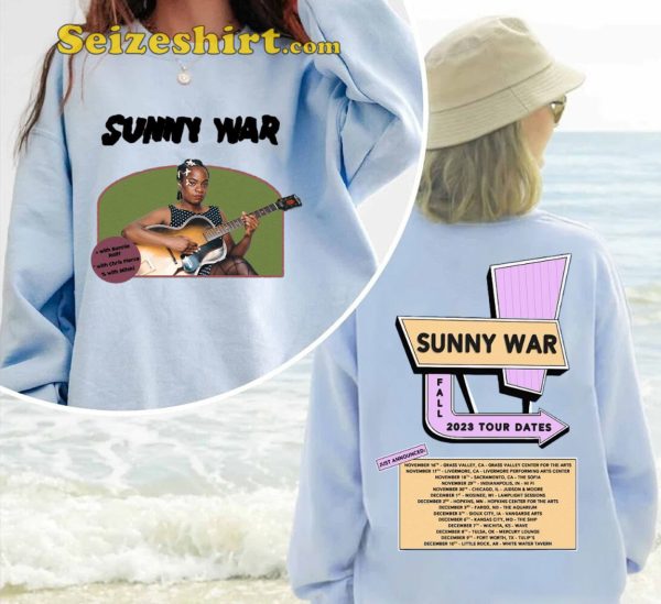 Sunny War Fall Tour 2023 Music Concert T-shirt