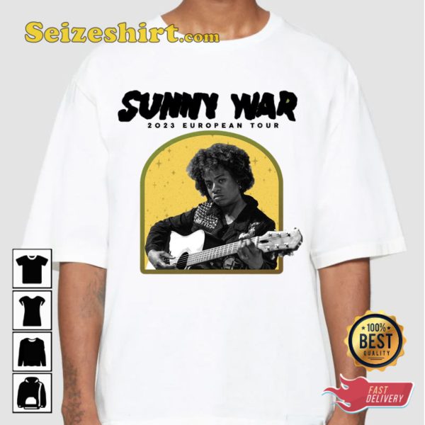 Sunny War Tour Dates 2023 European T-shirt