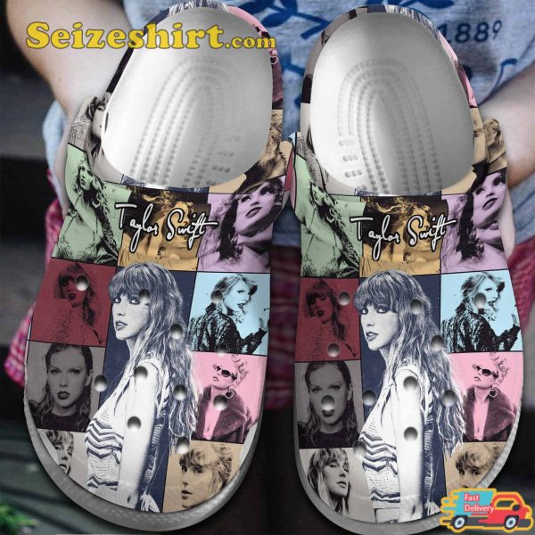 Taylor Swift Music Magic Vibes Enchanted Melodies Swiftie Comfort Crocs Clog Shoes