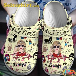 Taylor Swift Music Memories Vibes Long Live Swiftie Melodies Comfort Crocs Clog Shoes