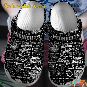 Taylor Swift Music Midnight Crocband Clogs Shoes