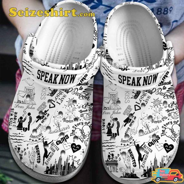 Taylor Swift Music Speak Now Crocs Swiftie Crocband Clogs