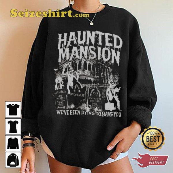 The Haunted Mansion Movie Merch Halloween T-shirt