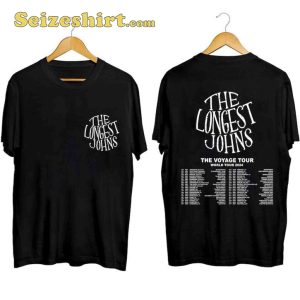 The Longest Johns Tour The Voyage 2024 Concert T-shirt