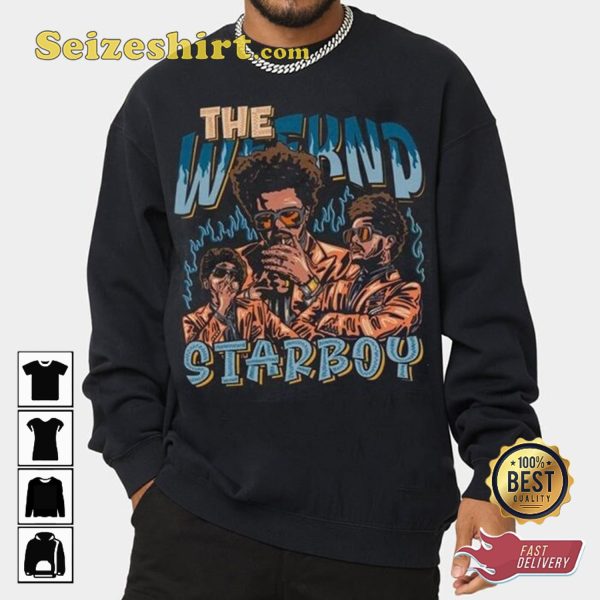 The Weekend Song Starboy Feat Daft Punk T-shirt