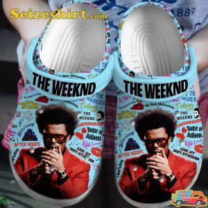 The Weeknd Music RnB Vibes Blinding Lights Melodies Comfort Crocs Clog Shoes