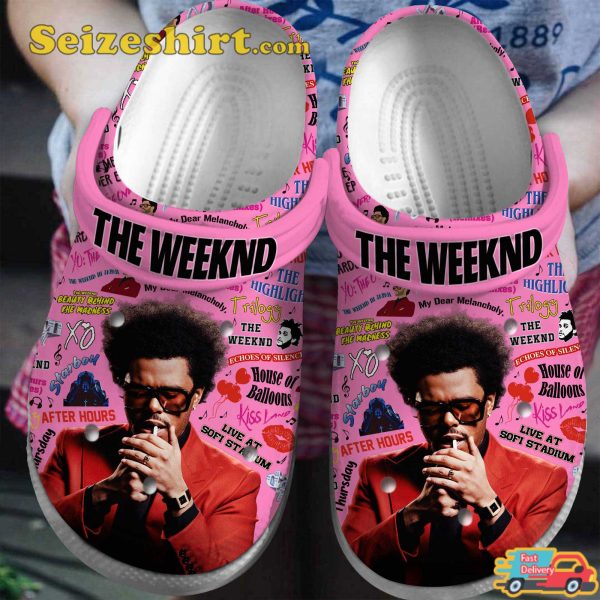 The Weeknd Music RnB Vibes Blinding Lights Melodies Comfort Crocs Clog Shoes