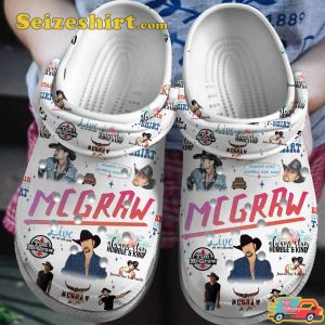Tim McGraw Music Country Vibes Live Like You Were Dying Melodies Comfort Crocs Clog Shoes
