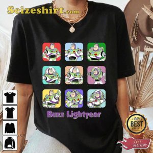 Toy Story Buzz Lightyear Characters Disney Cartoon T-shirt
