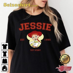 Toy Story Est 1995 Characters Jessie Woody Buzz Disney Cartoon T-shirt