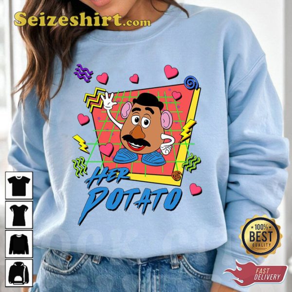 Toy Story Retro 90s Couple Potato Disney Cartoon T-shirt