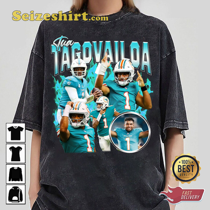 Tua Tagovailoa Touchdown King Miami Dolphins NFL Fanwear T-Shirt