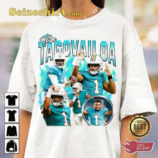Tua Tagovailoa Touchdown King Miami Dolphins NFL Fanwear T-Shirt