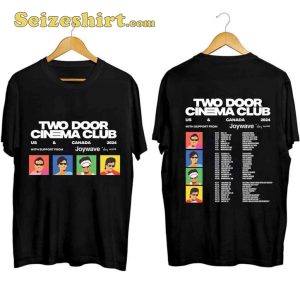 Two Door Cinema Club Tour 2023 US Concert 2024 T-shirt