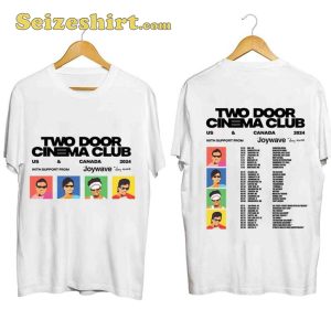 Two Door Cinema Club Tour 2023 US Concert 2024 T-shirt