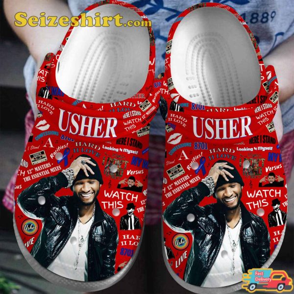 Usher Sensational Voice Vibes Climax Melodies Comfort Crocs Shoes