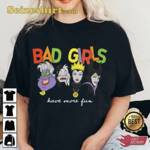 Villains Bad Girls Have More Fun Ursula Disney Cartoon T-shirt