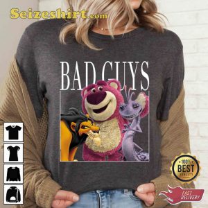 Villains Bad Guys Shirt Randall Bogss Lotso Disney Cartoon T-shirt