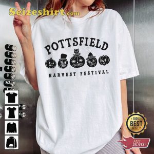 Vintage Pottsfield Harvest Festival Over The Garden Halloween Pumpkin T-Shirt