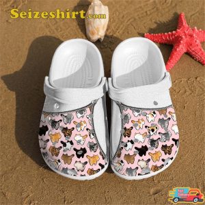 Zipped Pattern Cat Shoes Crocs Crocband Clogs Shoes