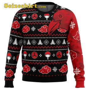 Akatsuki Itachi Symbolic Crows Naruto Christmas Sweater Shirt