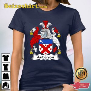 Anderson Coat Of Arms Family Crest T Shirts