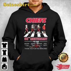Anniversay 1959 vs 2024 Kansas City Chiefs Thank You For The Memories Hoodie