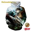Attack On Titan Levi Ackerman The Captain Full Print Hoodie Sweatshirt, 3D Shirts