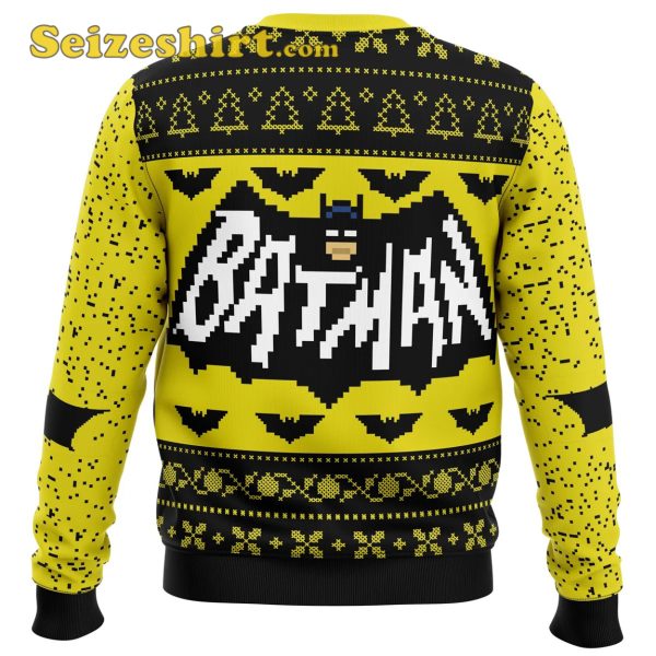 Batman Ugly Christmas Men Black Sweater