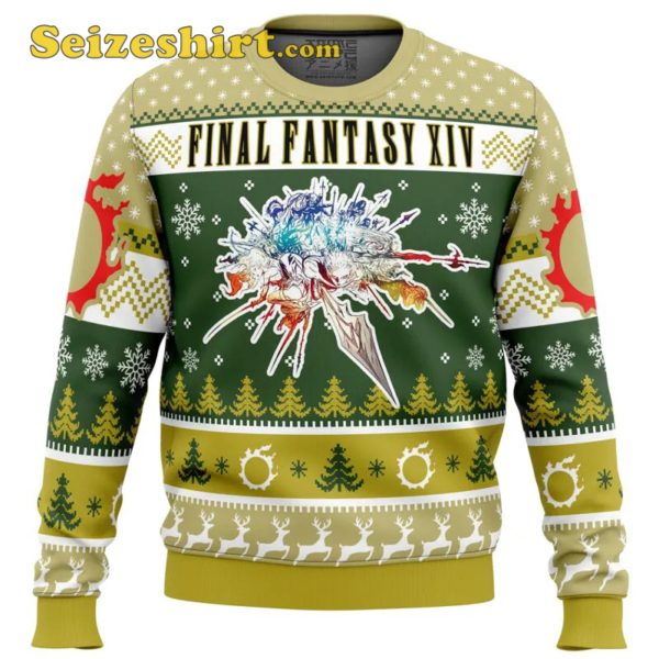 Beach Sweater Christmas Fantasy Final Fantasy XIV Ugly Christmas Sweaters